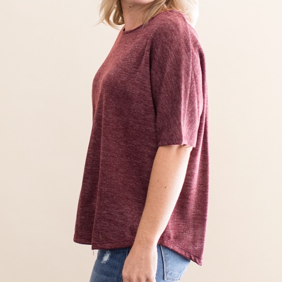Everly, criss cross in back cozy top
